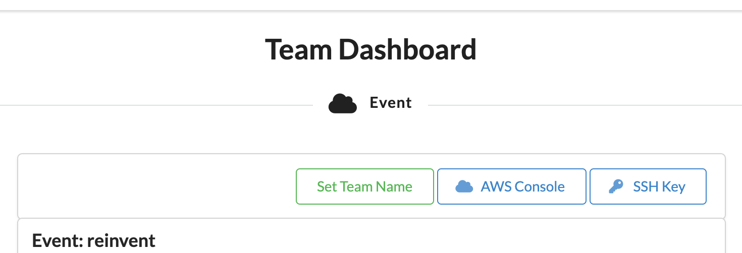AWS Event Engine Dashboard